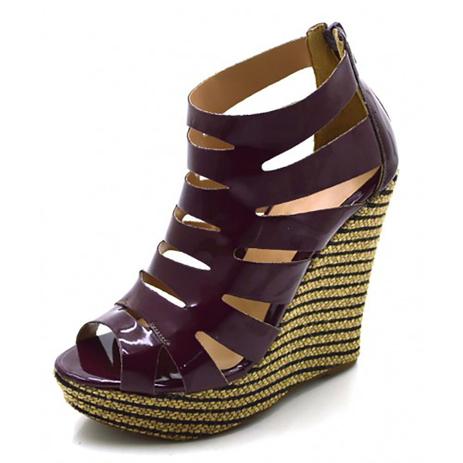 sandalia anabela marsala