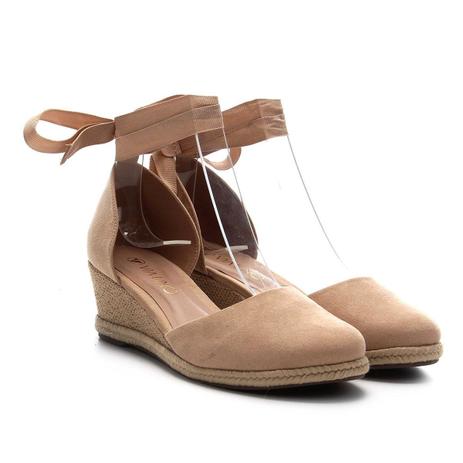 Sandália Anabela Via Uno Espadrille Amarração Feminina é boa?