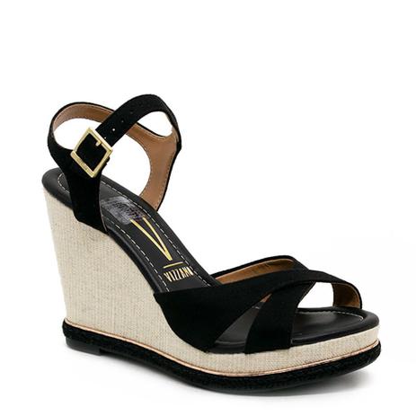 Sandália Anabela Vizzano 6283.4443 Preta - Sandália Feminina - Magazine  Luiza