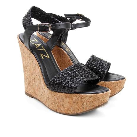 sandalia anabela zatz