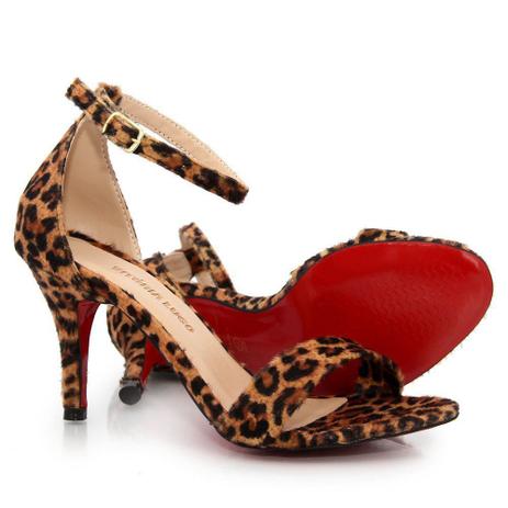 sandalia animal print