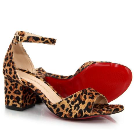 sandalia animal print