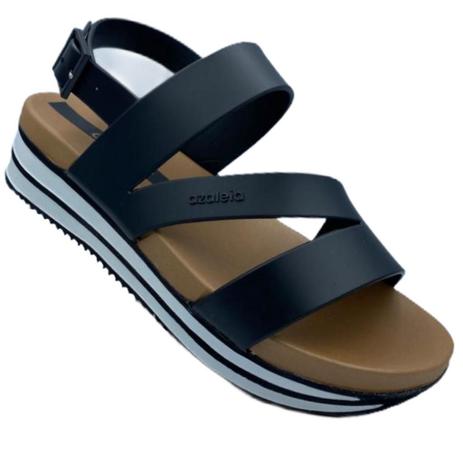 sandalia flatform azaleia
