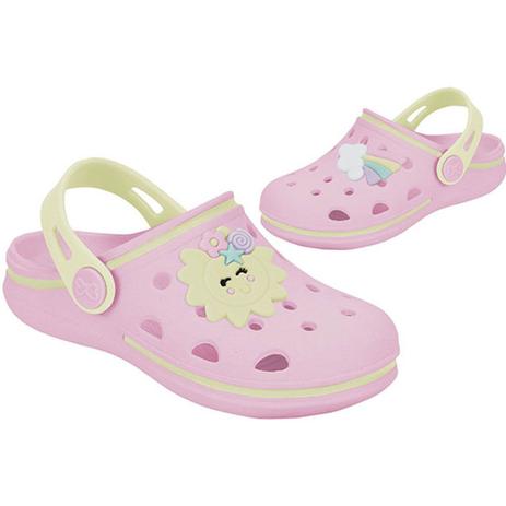 Sandália Babuche Infantil Grendene Kids Minnie Glam Azul