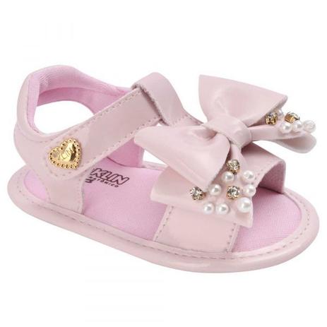 Sandália Bebê Klin Algodão Doce 149 Dourado | Klin