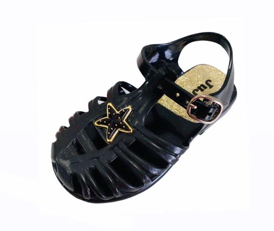 sandália bebê meninas preto estrela 21/22 - JUJU SHOES - Sandália para Bebês  - Magazine Luiza