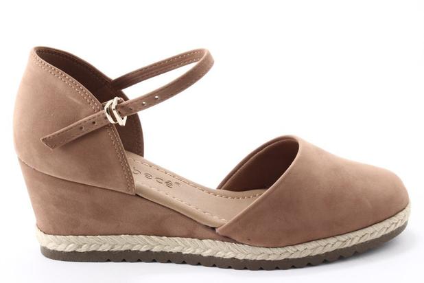 sandália bebecê espadrille caramelo