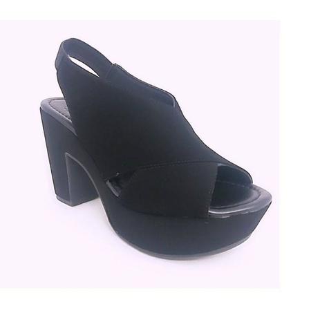 sandalia salto grosso fechada