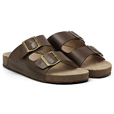 Sandália Birken Masculina Duas Tiras Com Regulagem de Fivela - JOÃO MELLO Menor preço em Sandália Birken Masculina Duas Tiras Com Regulagem de Fivela - JOÃO MELLO