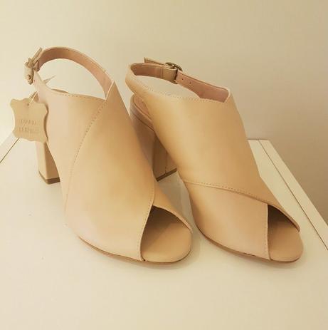 sandalia palha salto grosso