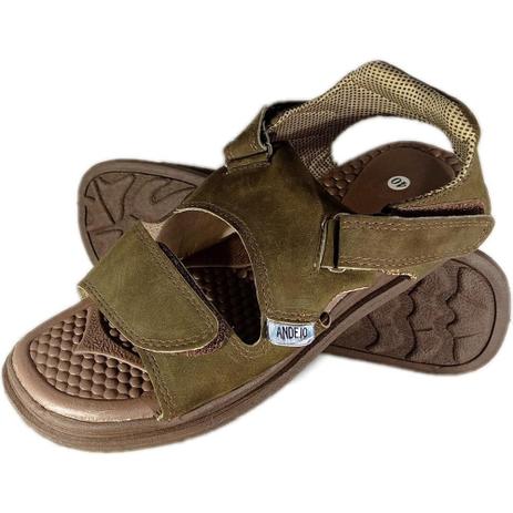 Sandália Casual Masculina Couro Leve Confortável Moderna - Andejo Calçados  - Sandália Masculina - Magazine Luiza