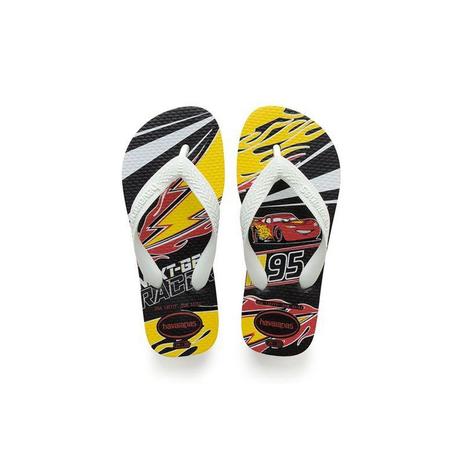 Sandalia chinelo kids cars - havaianas - preto/branco Menor preço em Sandalia chinelo kids cars - havaianas - preto/branco