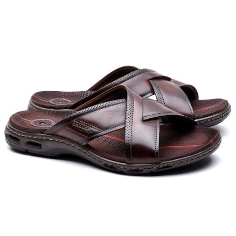 Sandália Chinelo Pegada Em Couro Confort 130643-03 - Sandália Masculina -  Magazine Luiza