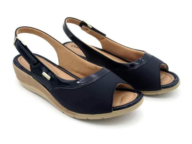 sandalias comfortflex anabela