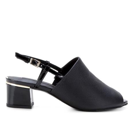 Sandália Couro Jorge Bischoff Salto Baixo Slingback Feminina - Sandália  Feminina - Magazine Luiza
