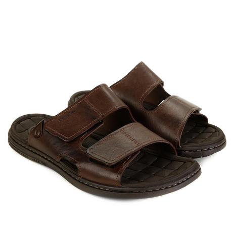 sandália couro itapuã velcro wave masculina