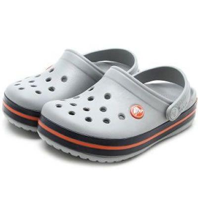 Menor preço em Sandália Crocs Crocband Infantil Light Grey