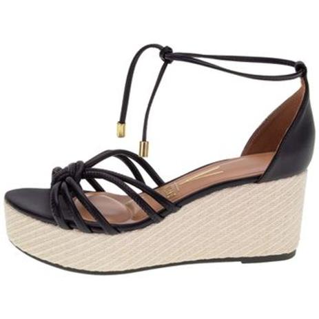 Sandalia de amarrar anabela - VIZZANO - Sandália Feminina - Magazine Luiza