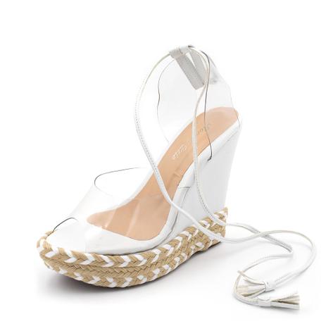 sandalia espadrille branca