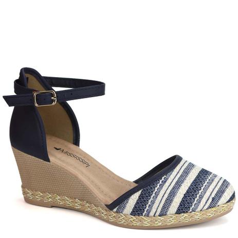 sandalia espadrille aberta na frente