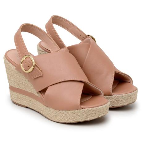 sandalia espadrille salto alto