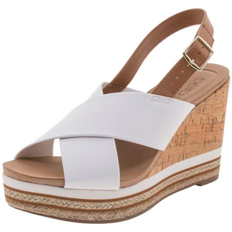 sandalias anabela beira rio