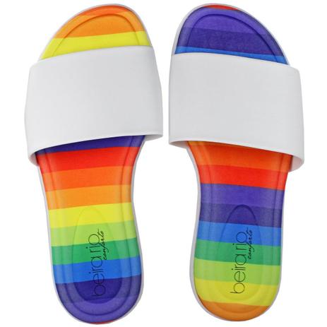 sandália slide feminina beira rio