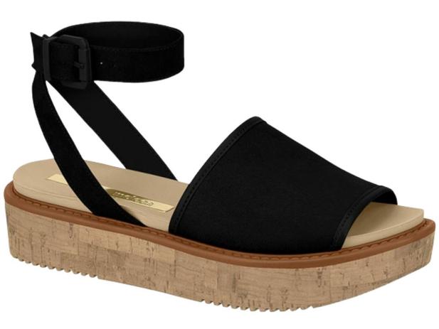 sandália flatform moleca