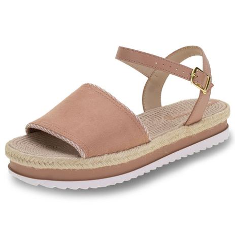 Sandália Feminina Flatform Moleca - 5447306 BEGE - Sandália Feminina - Magazine Luiza
