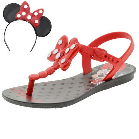 Sandália Feminina Infantil Minnie Grendene Kids - 21887 PRETO/VERMELHO PRETO/VERMELHO Menor preço em Sandália Feminina Infantil Minnie Grendene Kids - 21887 PRETO/VERMELHO PRETO/VERMELHO