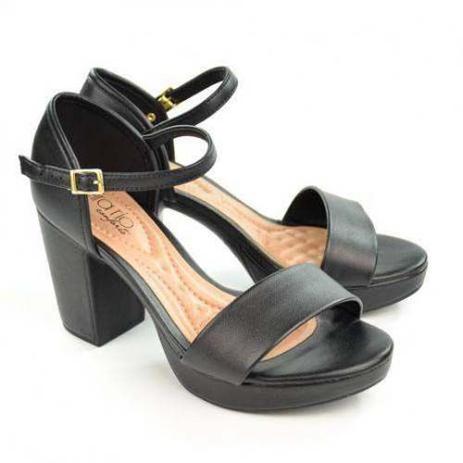 Sandália Feminina Meia Pata Beira Rio Napa Turim 8371.103 - Preto - Sandália Feminina - Magazine Luiza