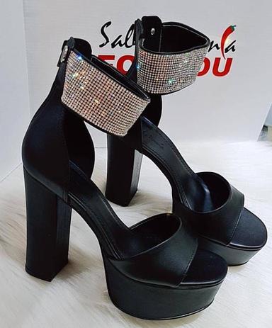 Tênis Búfalo Plataforma Feminino Confortável Sal e Pimenta