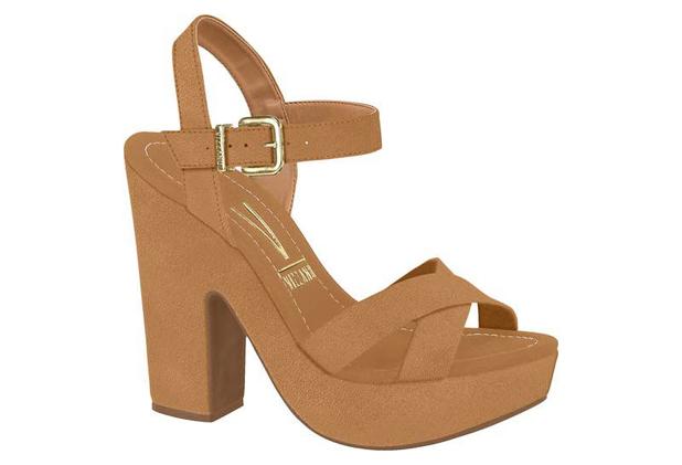 sandalia meia pata vizzano marrom