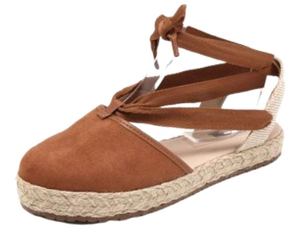 sandalia flatform de amarrar