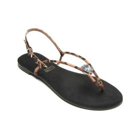 Compre Rasteira Vizzano Onça Bege/Preta Vizzano Online