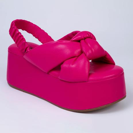 Sandalia plataforma tiras cruzadas Outlet
