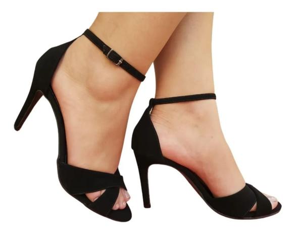 Sandalia Feminina Social Salto Alto Fino 9,5cm Conforto - Notável Store Menor preço em Sandalia Feminina Social Salto Alto Fino 9,5cm Conforto - Notável Store