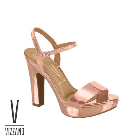 Sandália Feminina Vizzano Metal Glamour - Sandália Feminina - Magazine Luiza