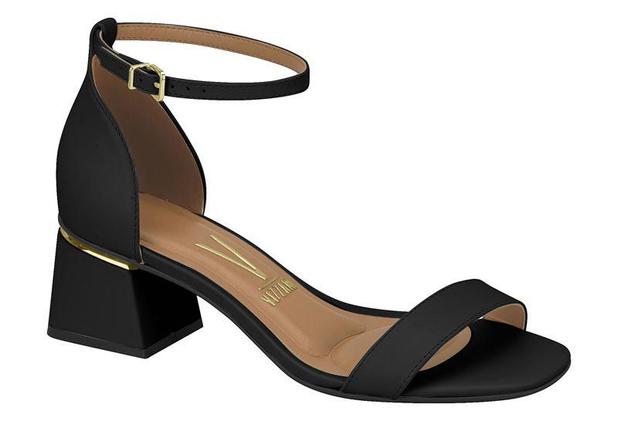 Sandalia Feminina Vizzano Salto Grosso Baixo Pelica Básica Lisa Salto Bloco  - 6428.104 - Sandália Feminina - Magazine Luiza