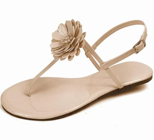 Sandália Flat Feminina Mercedita Shoes Verniz Com Flor - Sandália Feminina  - Magazine Luiza