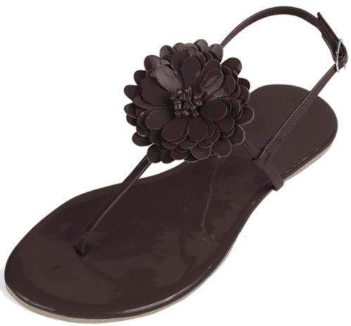 Sandália Flat Feminina Mercedita Shoes Verniz Com Flor - Sandália Feminina  - Magazine Luiza