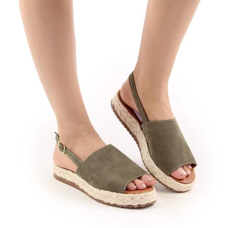 Sandália flatform espadrille Clearance