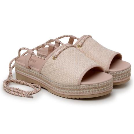 sandalia flatform salto baixo