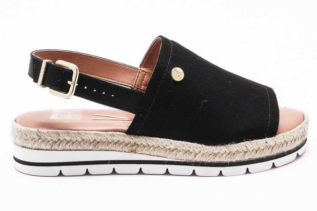 sandalia flatform vizzano preta