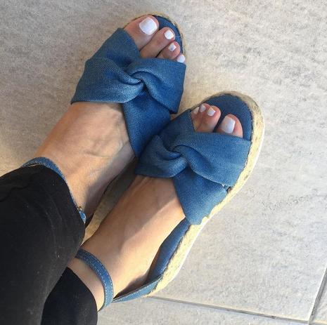 Sandália Flatform Jeans salto corda - Ana Ribeiro - Outros Moda e  Acessórios - Magazine Luiza