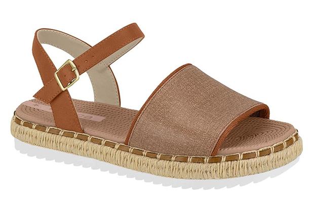Sandália Flatform Moleca 5447.406 - Cor:Caramelo - Tamanho:37 - Outros Moda  e Acessórios - Magazine Luiza