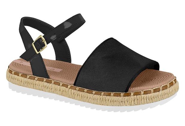 sandália flatform moleca