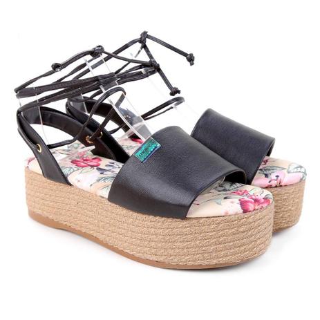 sandalia flatform moleca