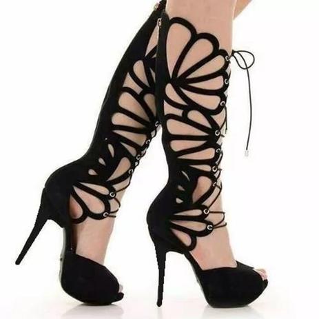 Sandália Gladiadora Salto Alto Modelo P01 - Gladishoes - Sandália Feminina - Magazine Luiza