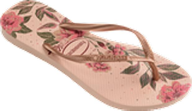 Sandália Havaianas Feminina Slim Organic Rosa Ballet / Dourado Blush Menor preço em Sandália Havaianas Feminina Slim Organic Rosa Ballet / Dourado Blush
